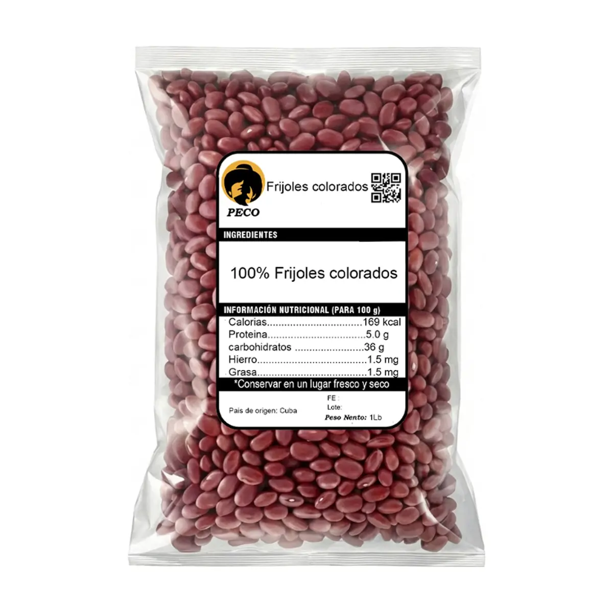 Frijoles colorados Peco (453.5 g / 1 lb) - Thumbnail 2