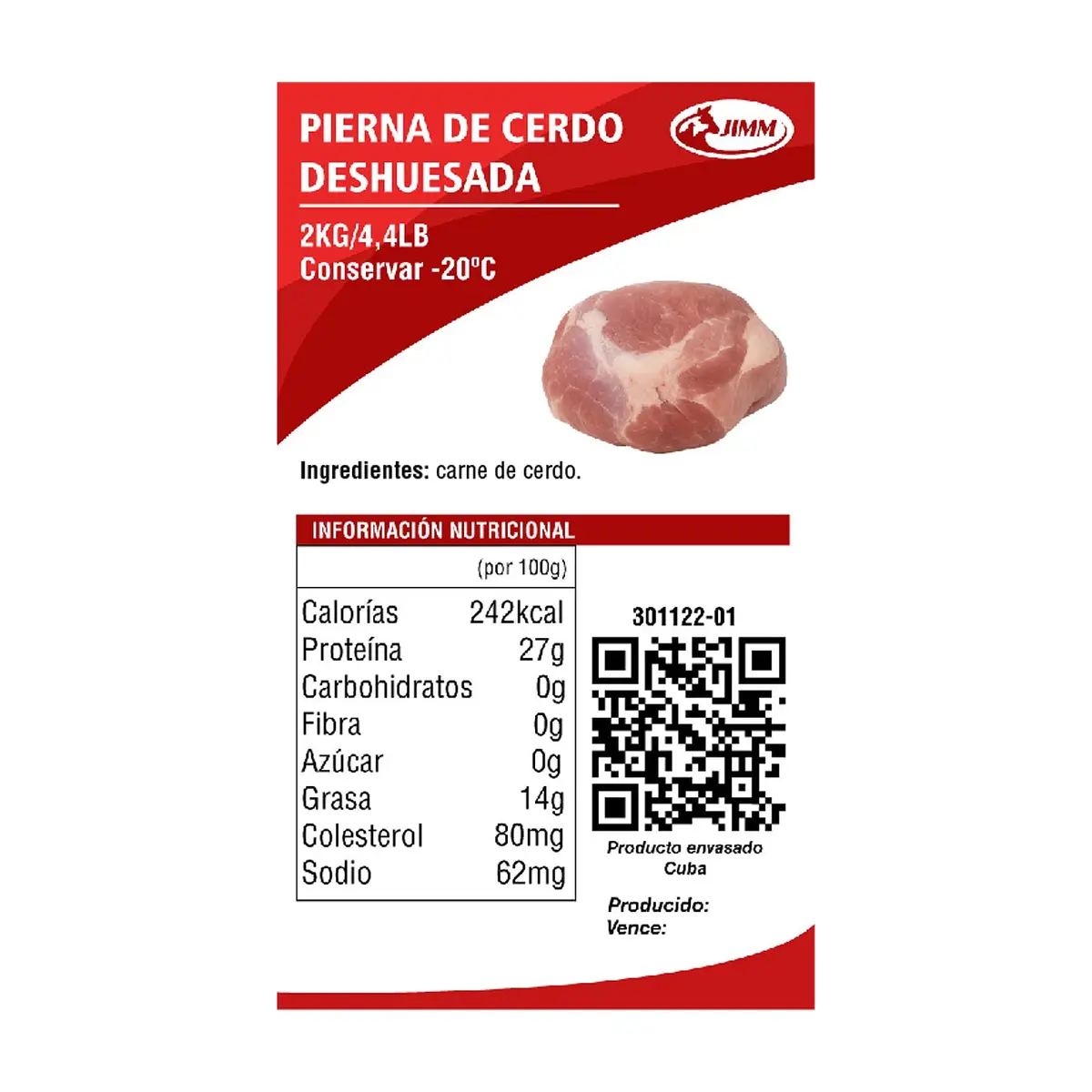Pierna de cerdo deshuesada Jimm (2 kg / 4.4 lb) - Miniatura 3