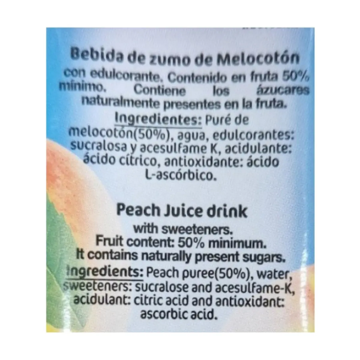 Jugo de melocotón Eurojus (6 x 200 ml) - Thumbnail 4