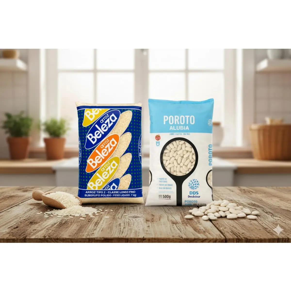 Arroz tipo 2 Beleza (1 kg / 2.20 lb) + Alubia blanca DDS Desdelsur (500 g / 1.10 lb - Miniatura 4