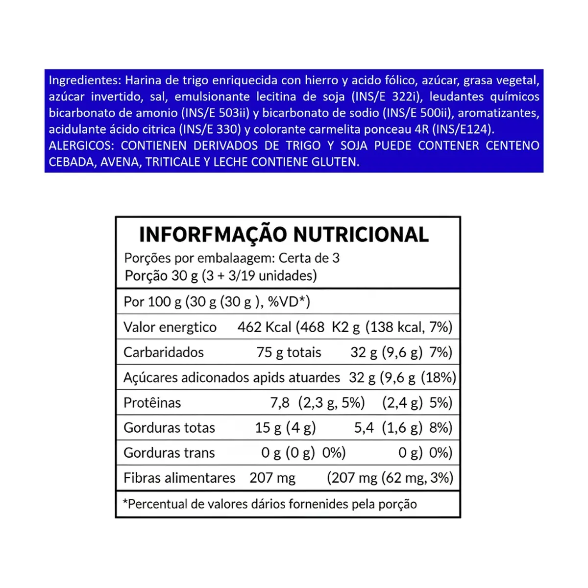 Galletas rellenas con crema sabor vainilla Show Gol (76 g / 2.68 oz) - Thumbnail 3