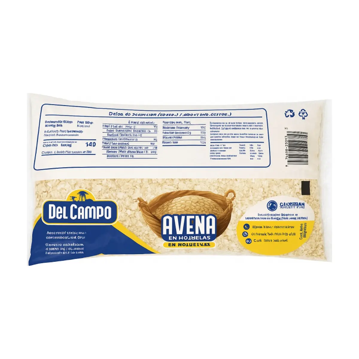 Avena en hojuelas Del Campo (12 x 454 g / 1 lb) - Thumbnail 3
