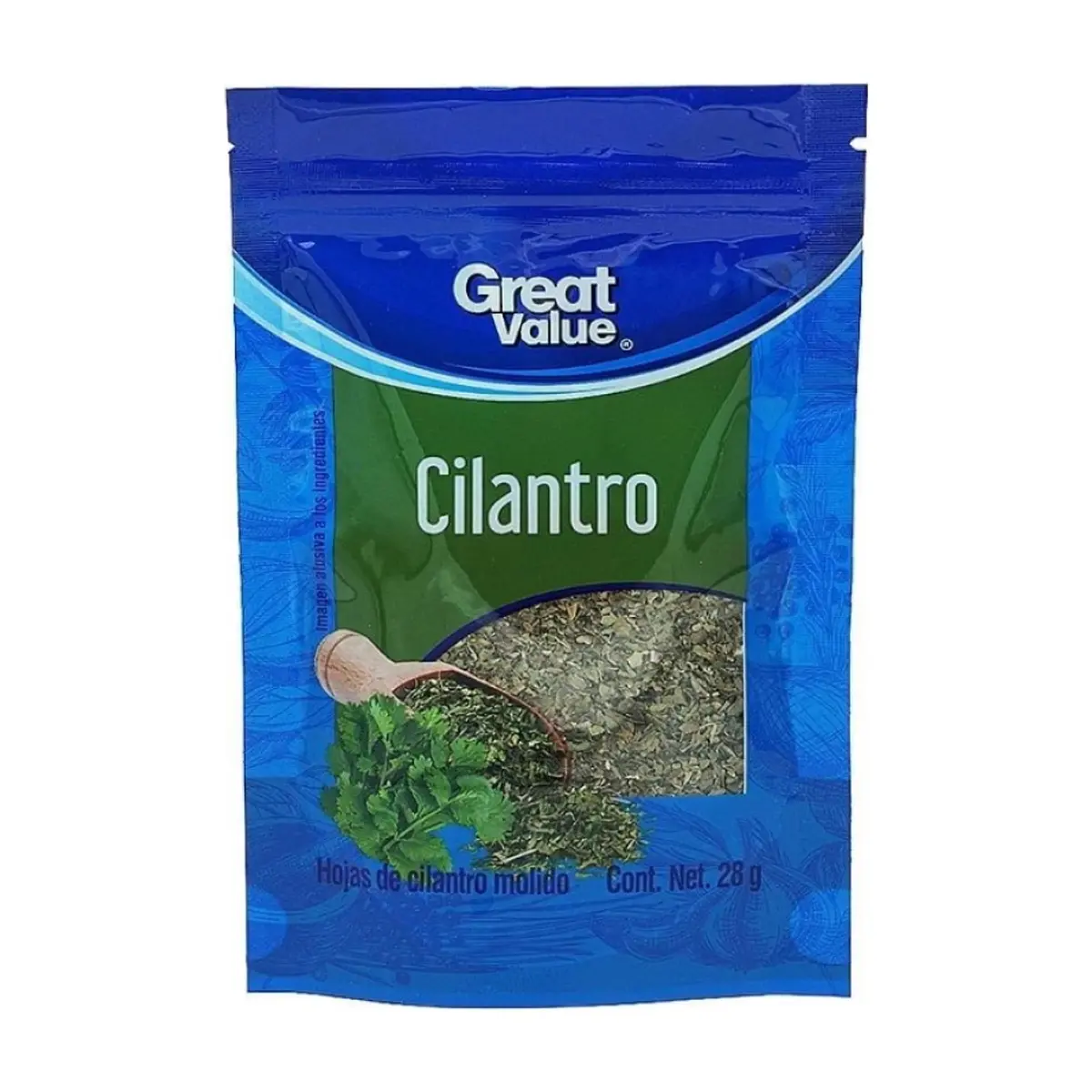 Hojas de cilantro molido Great Value (28 g)