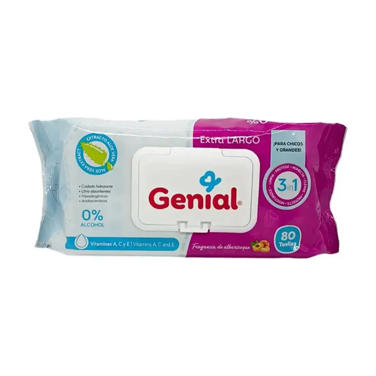Toallas húmedas para bebé Genial (80 U) - Thumbnail 5