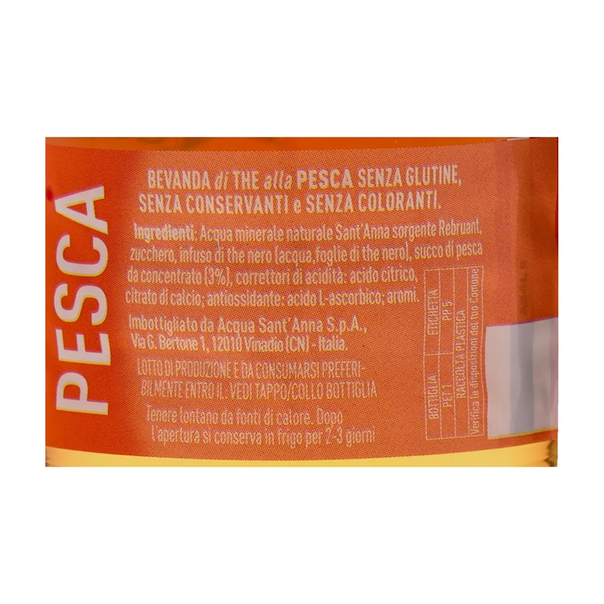 Té frío sabor a melocotón Sant'Anna (1500 ml) - Thumbnail 3