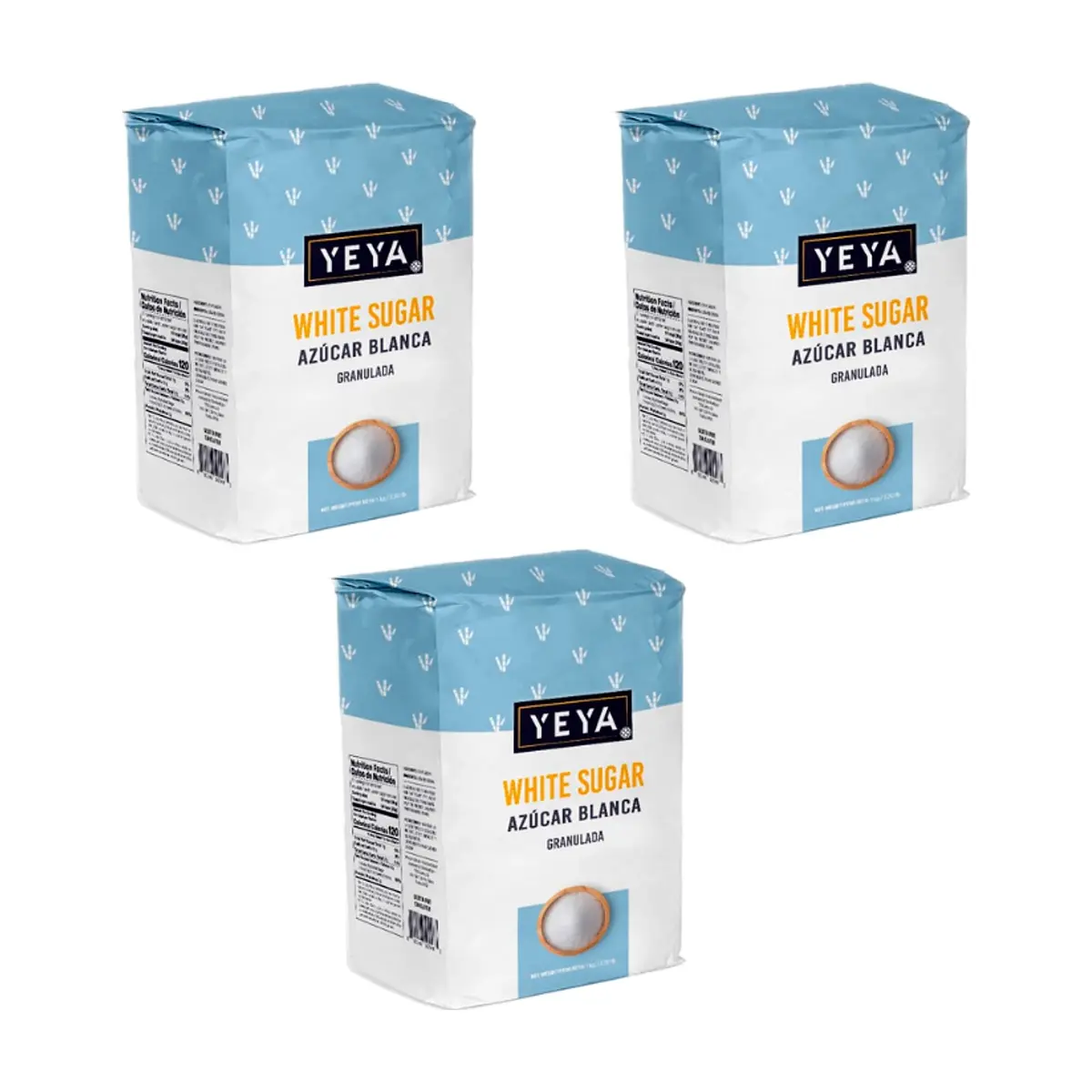 Azúcar blanca granulada YEYA (3 x 1 kg / 2.2 lb) - Miniatura 1