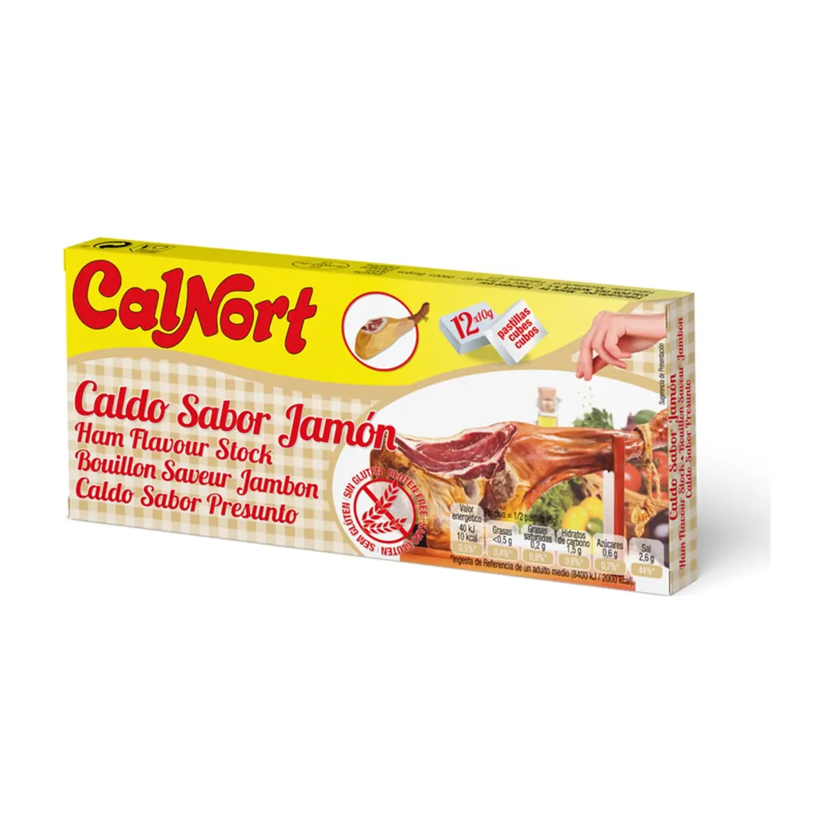 Caldo sabor jamón Calnort (120 g / 4.23 oz) - Miniatura 1