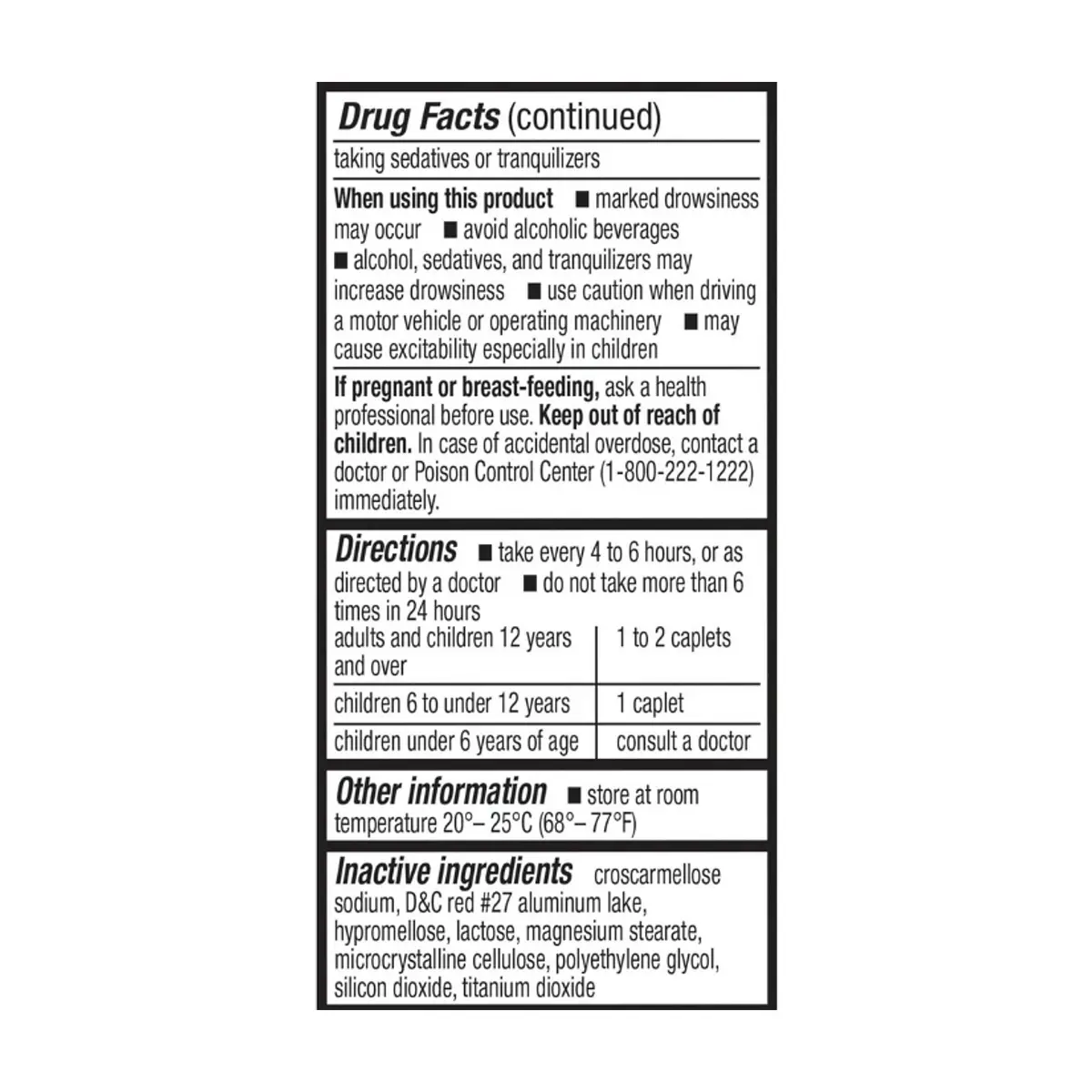 Difenhidramina 25 mg CareAll (100 tabletas) - Thumbnail 5