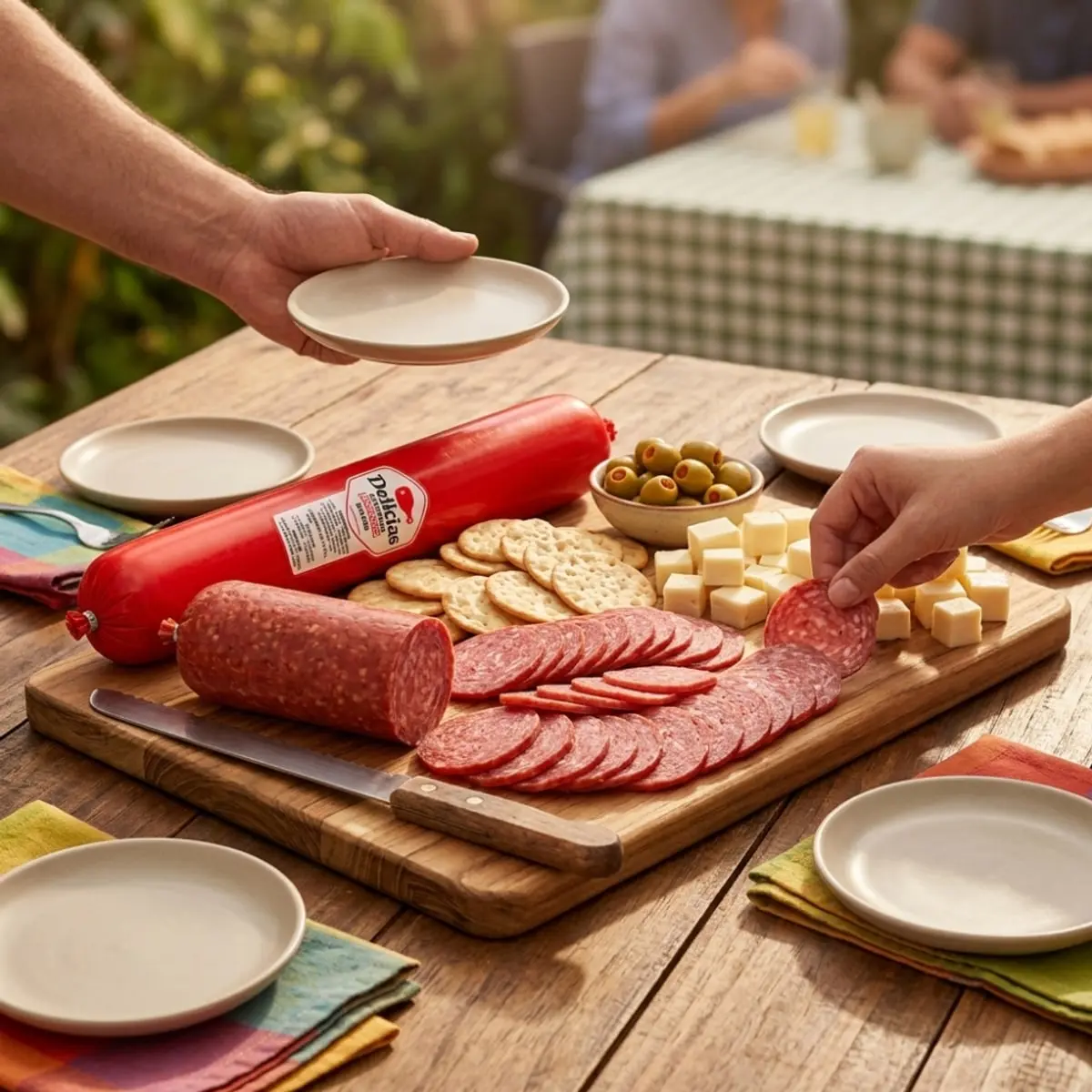 Salame línea económica Delicias Estrella (420 g / 14.81 oz) - Thumbnail 4