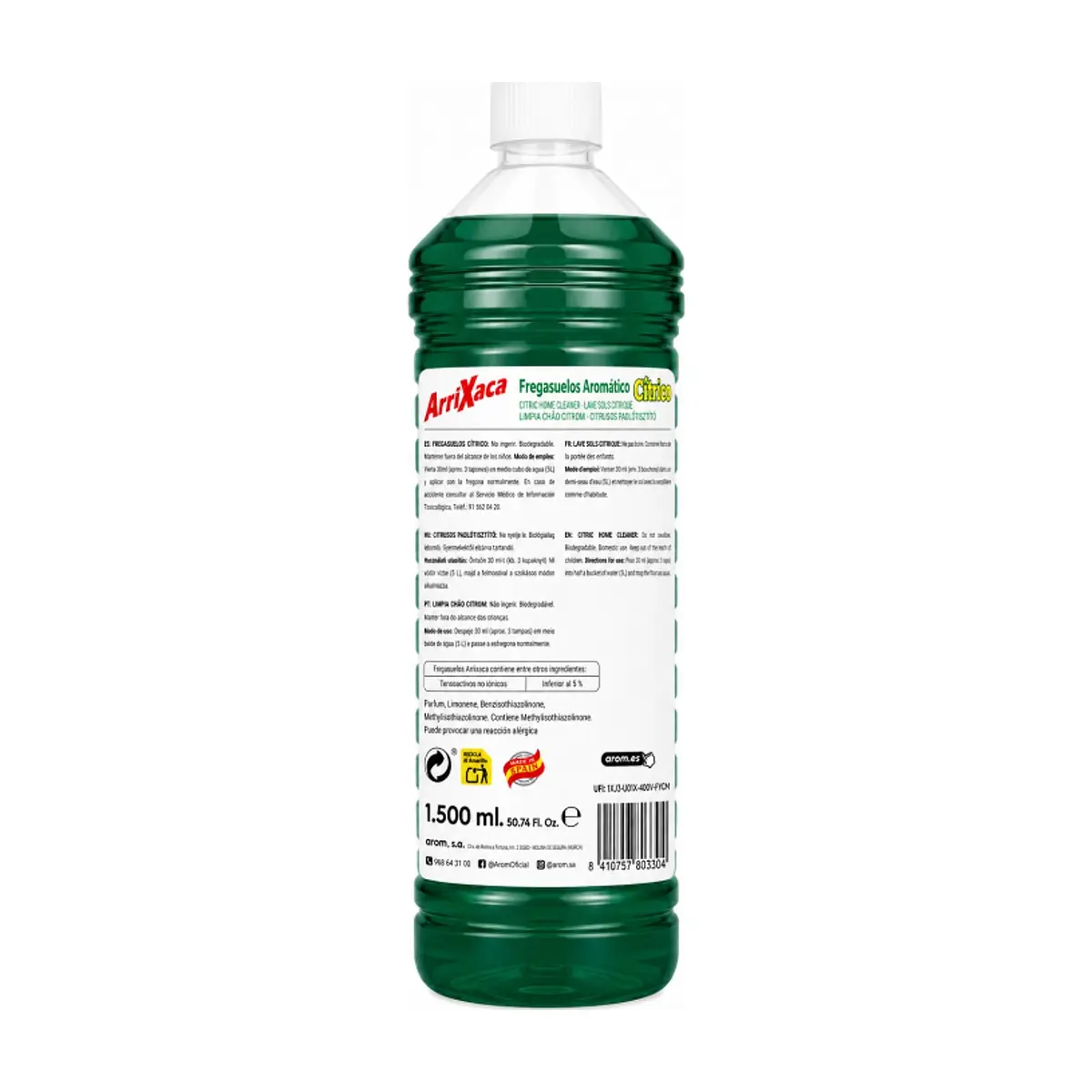 Friegasuelos aromático cítrico Arrixaca (1.5 L) - Thumbnail 2