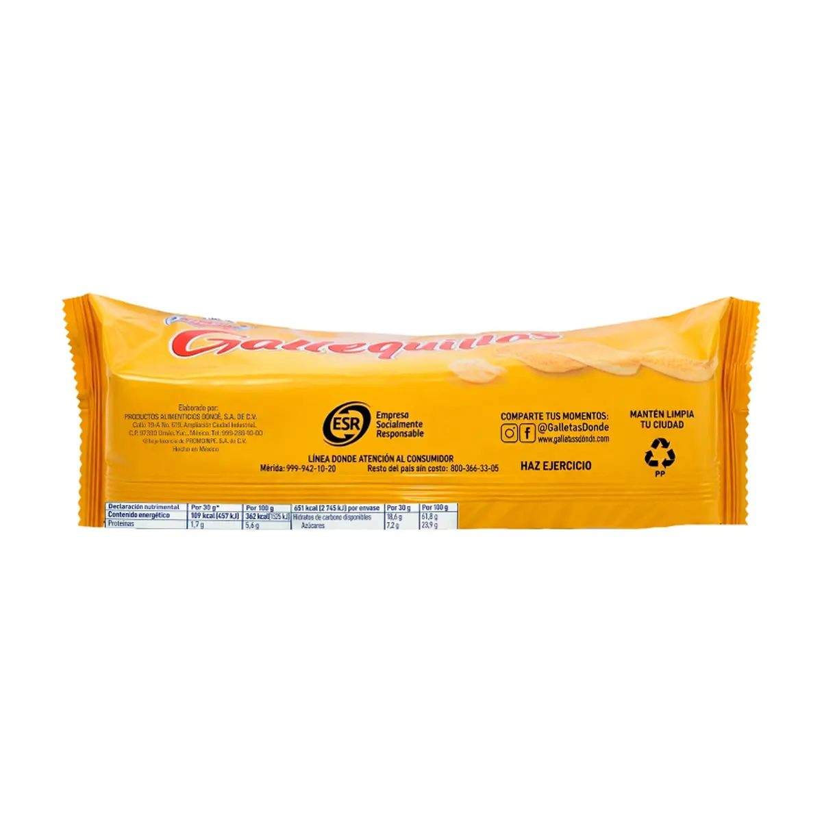 Galletas Gallequillas sabor a mantequilla Donde (180 g / 6.35 oz) - Thumbnail 3