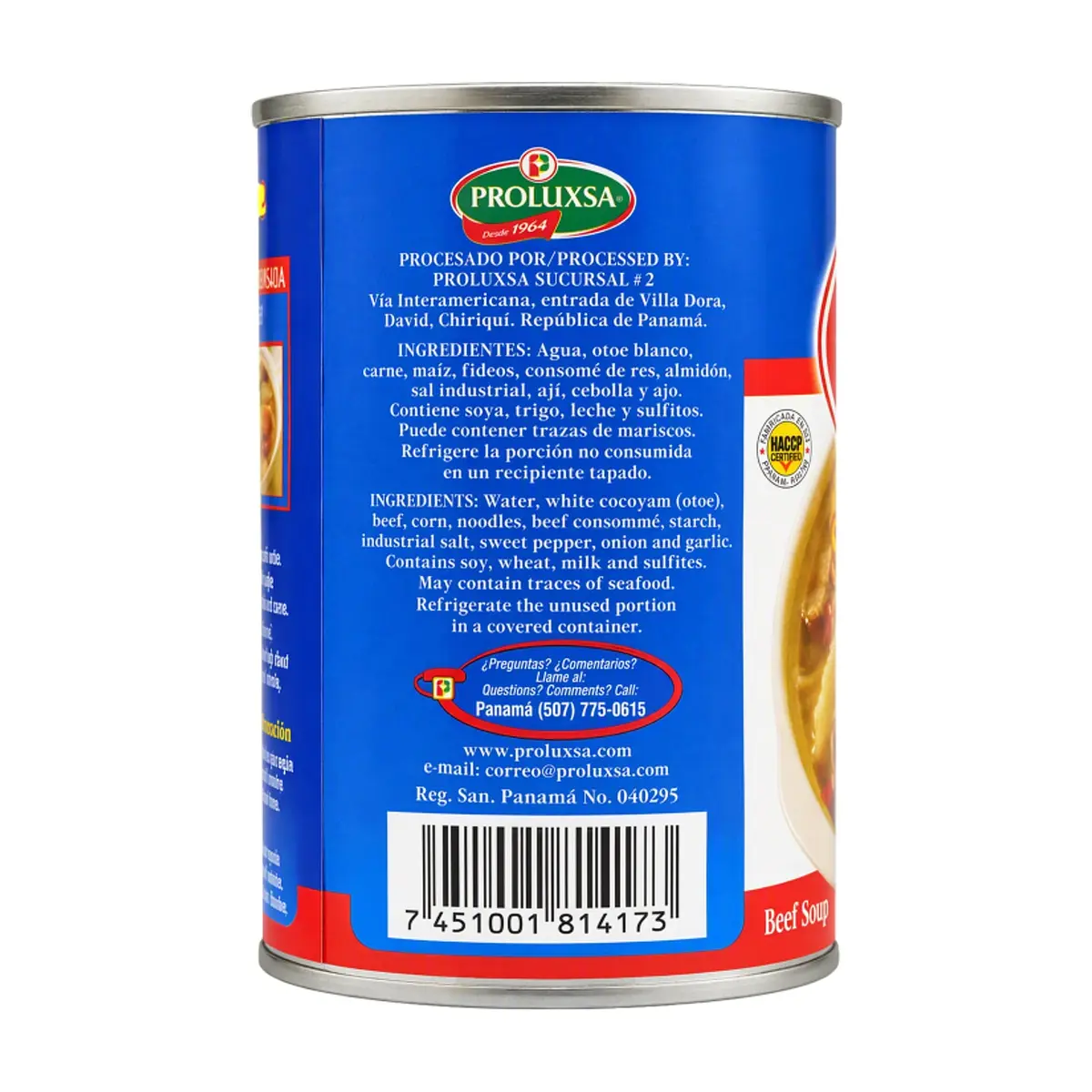 Sopa de res Proluxsa (312 g / 11 oz) - Thumbnail 2