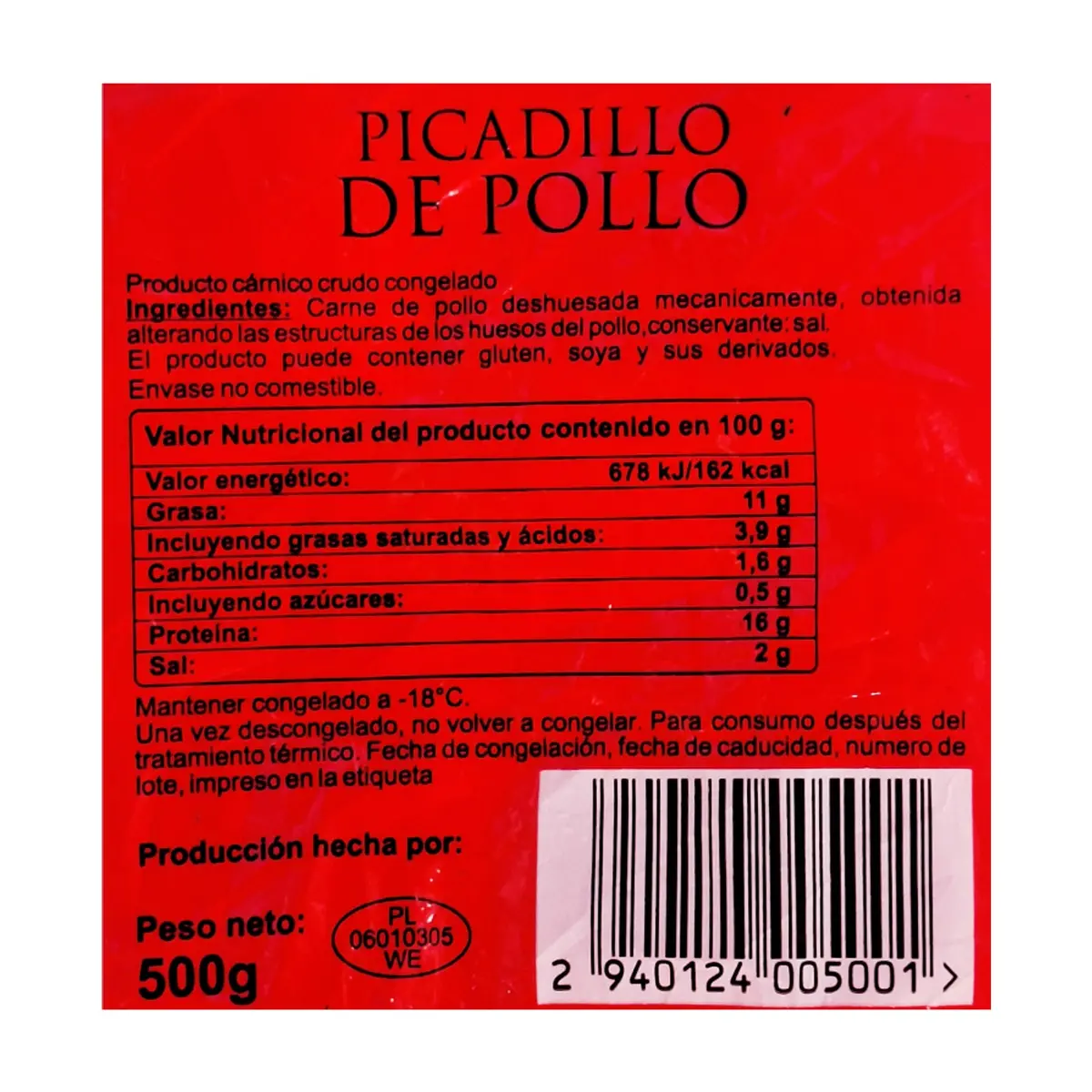 Picadillo de pollo Polskamp (500 g / 1.1 lb) - Thumbnail 2