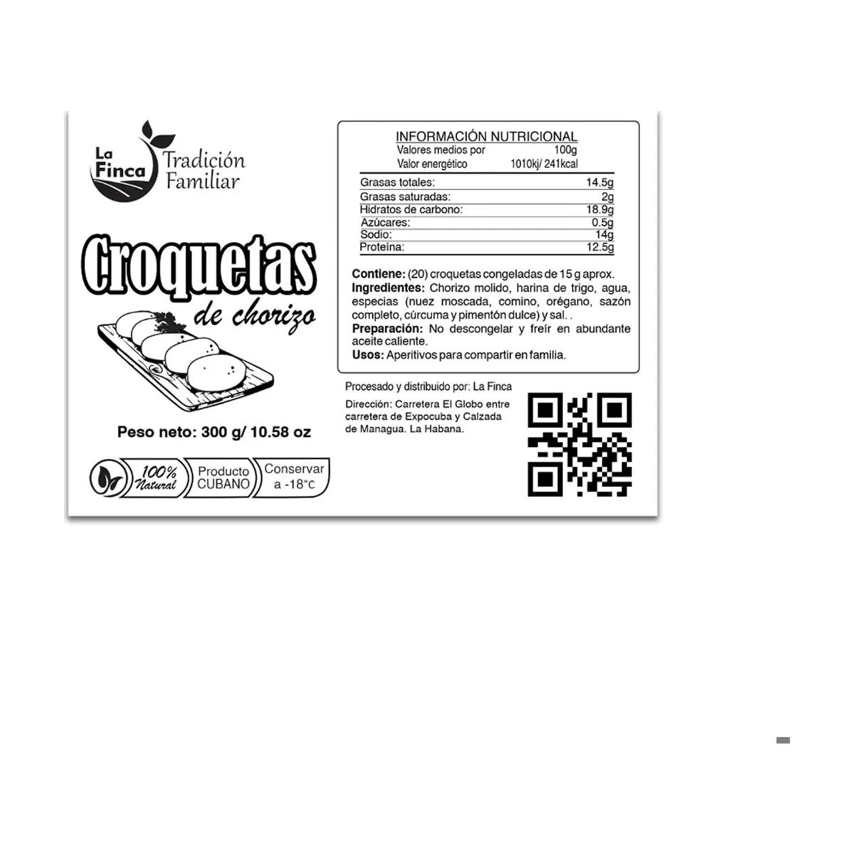 Croquetas de chorizo La Finca (20 x 15 g / 10.58 oz) - Miniatura 4