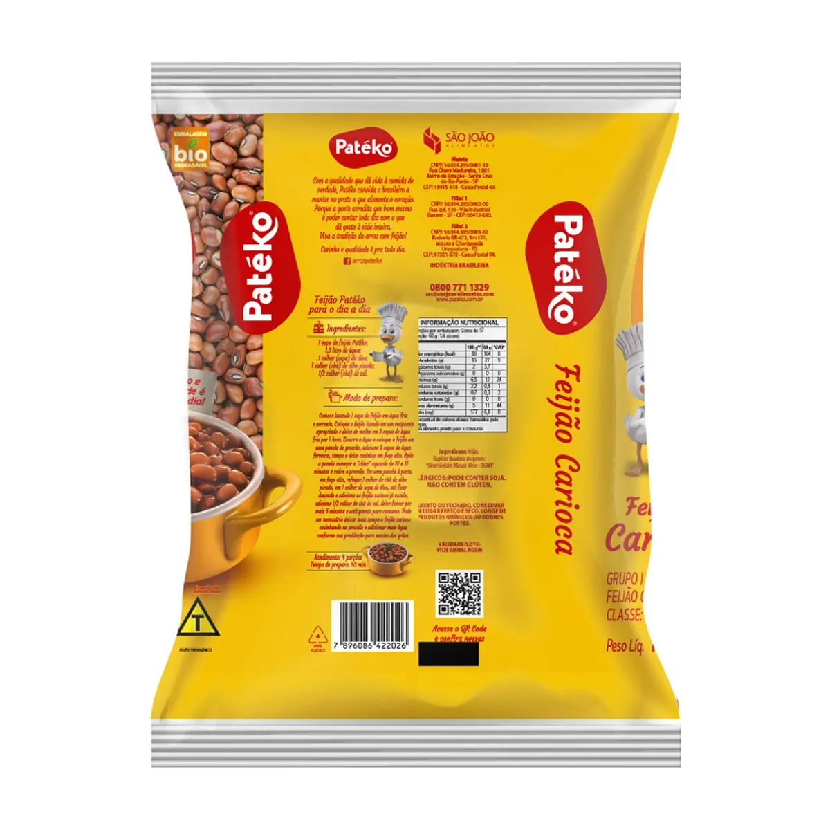 Frijoles pintos Patéko (1 kg / 2.2 lb) - Thumbnail 3
