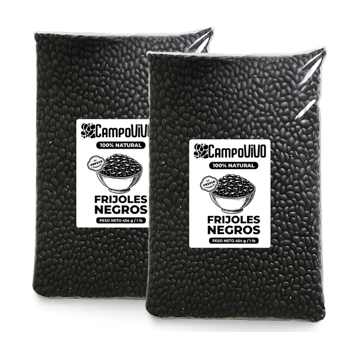 Frijoles negros Campo Vivo (2 x 454 g / 1 lb)
