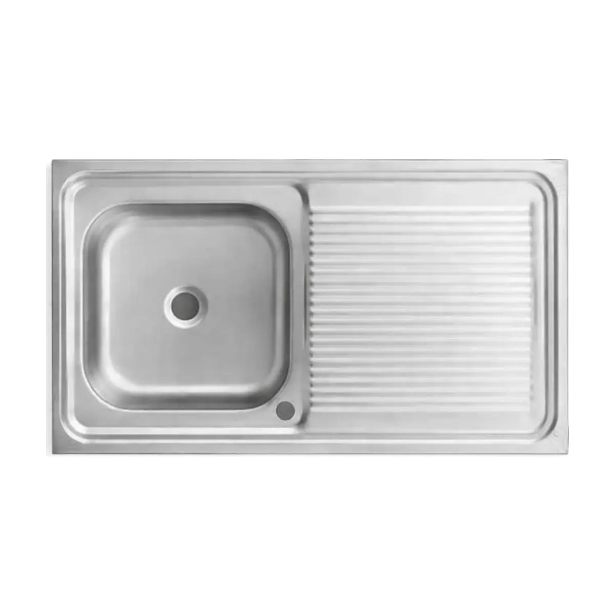 Fregadero de acero inoxidable 100 cm × 50 cm con escurridor Estone BR26-BR80