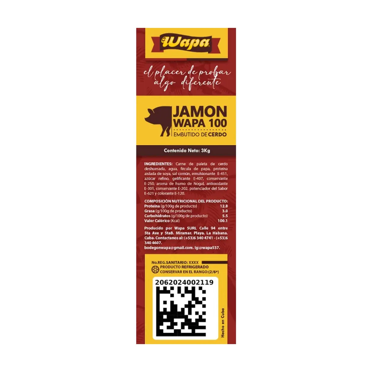 Jamón 100 Wapa (3 kg / 6.6 lb) - Thumbnail 4