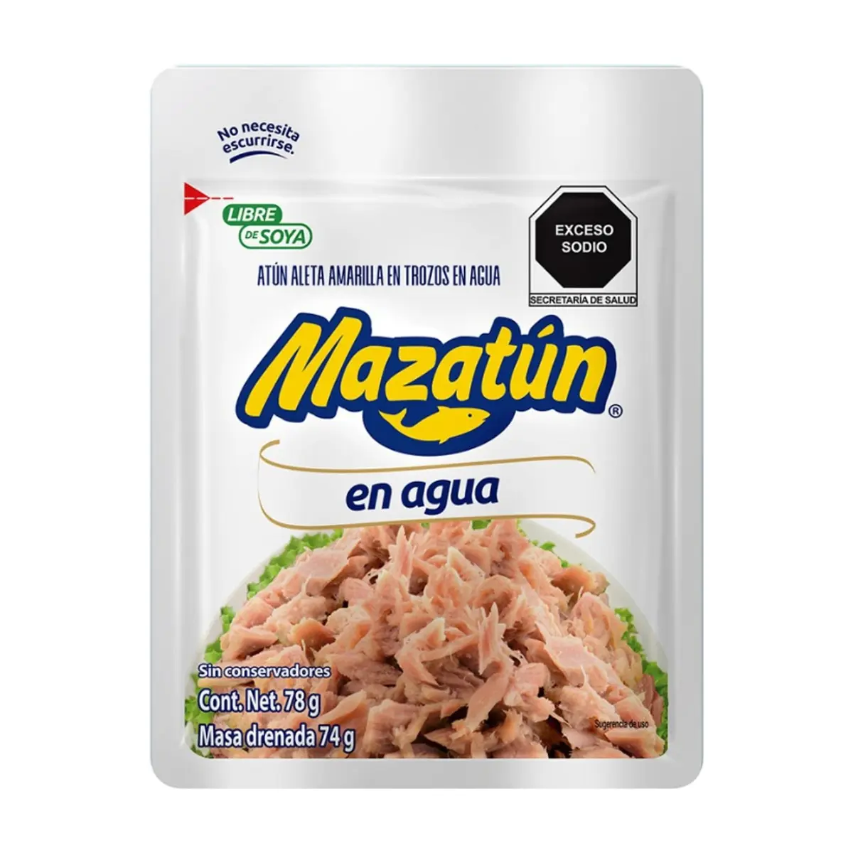 Atún aleta amarilla en trozos y en agua Mazatún (78 g / 2.7 oz) - Thumbnail 7