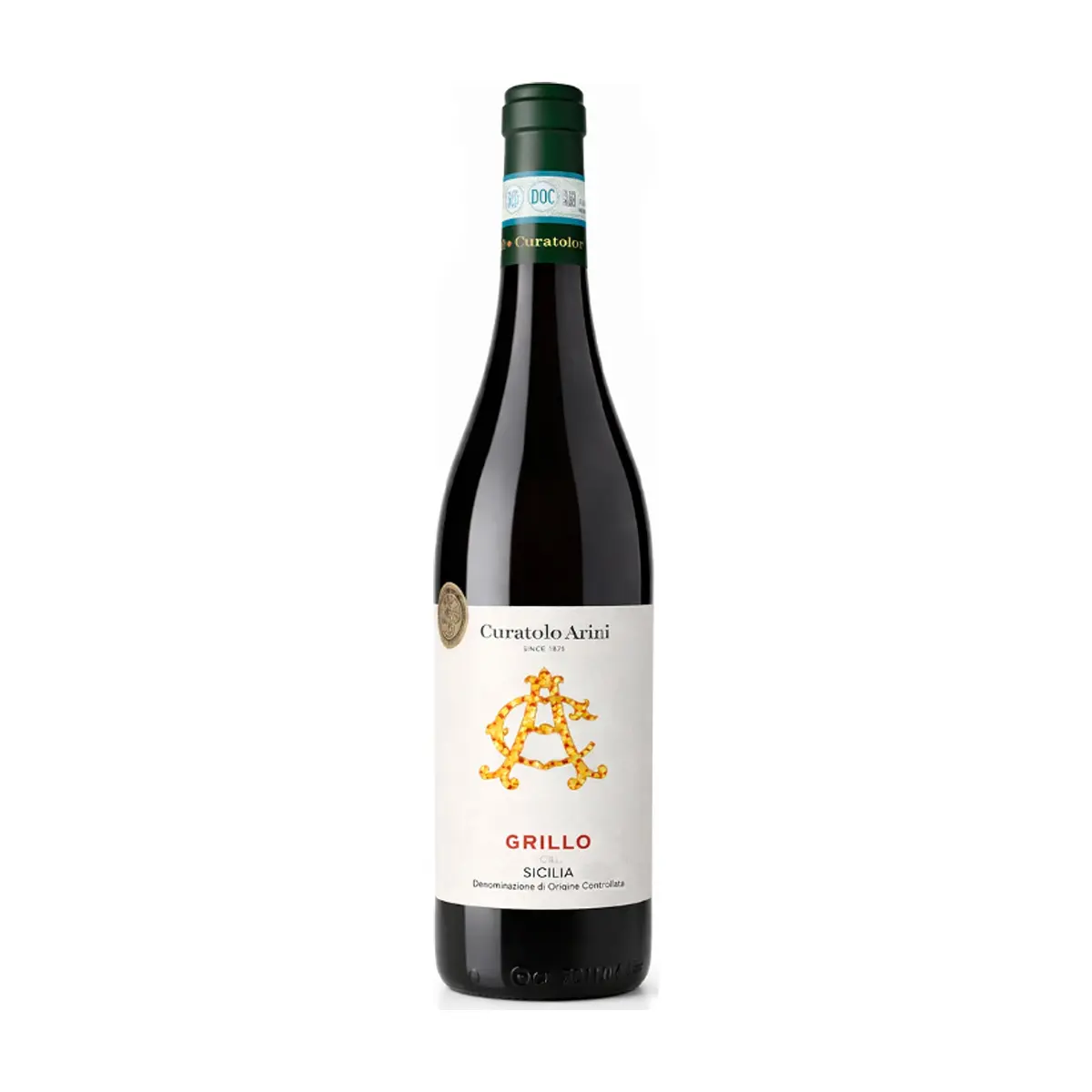 Vino blanco Grillo de Sicilia Curatolo Arini (750 ml)