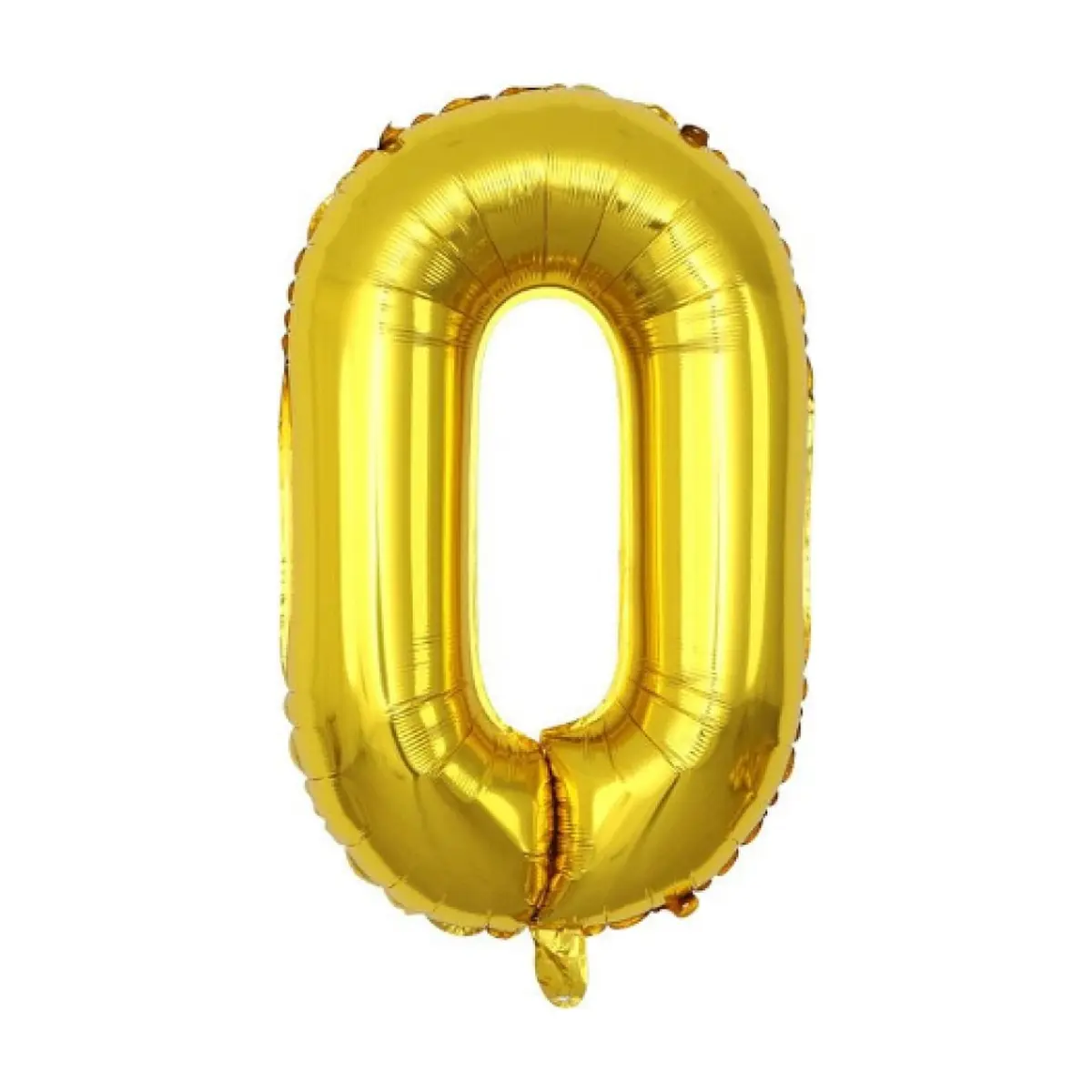 Globo dorado Número 0 Balloon (16 pulgadas)