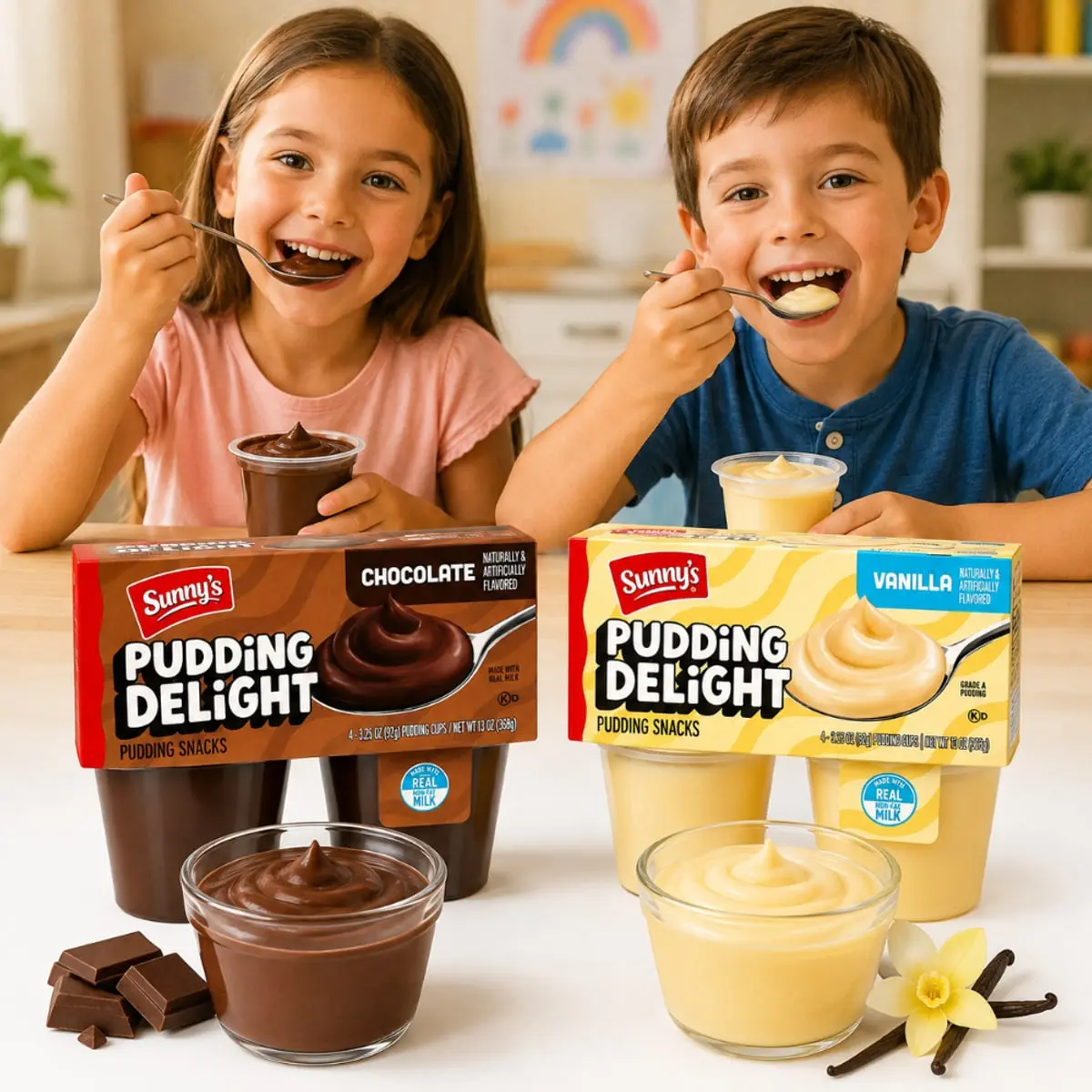 Natillas de chocolate y vainilla (24 x 92 g / 3.25 oz) - Miniatura 5