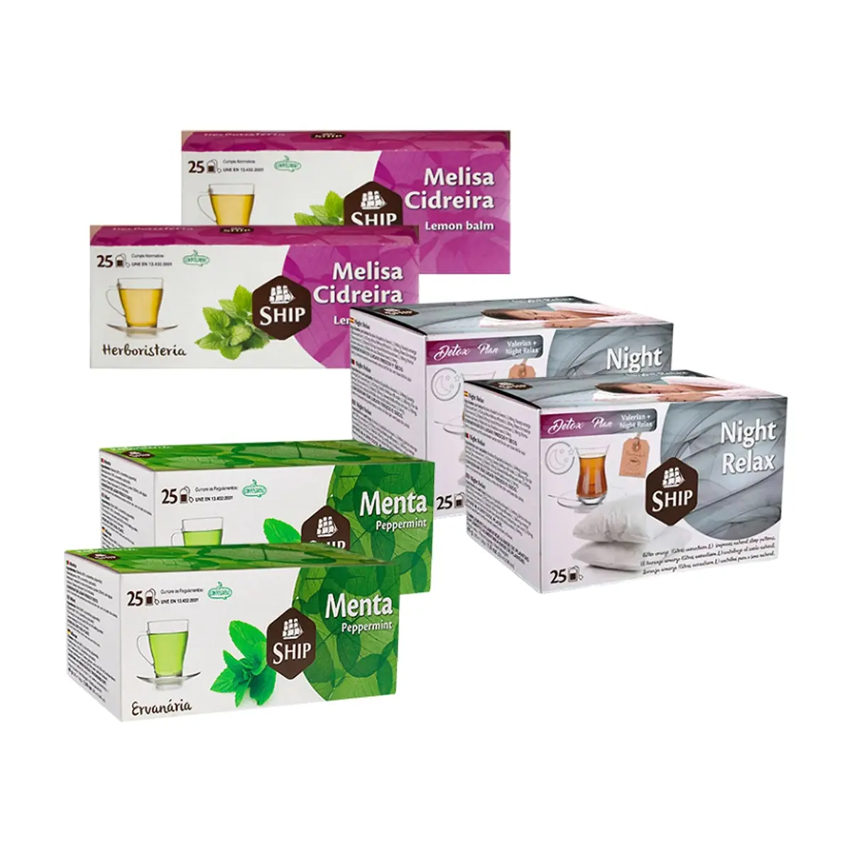 Combo: Té melisa cidreira + Te menta póleo + Te night relax - Imagen 1