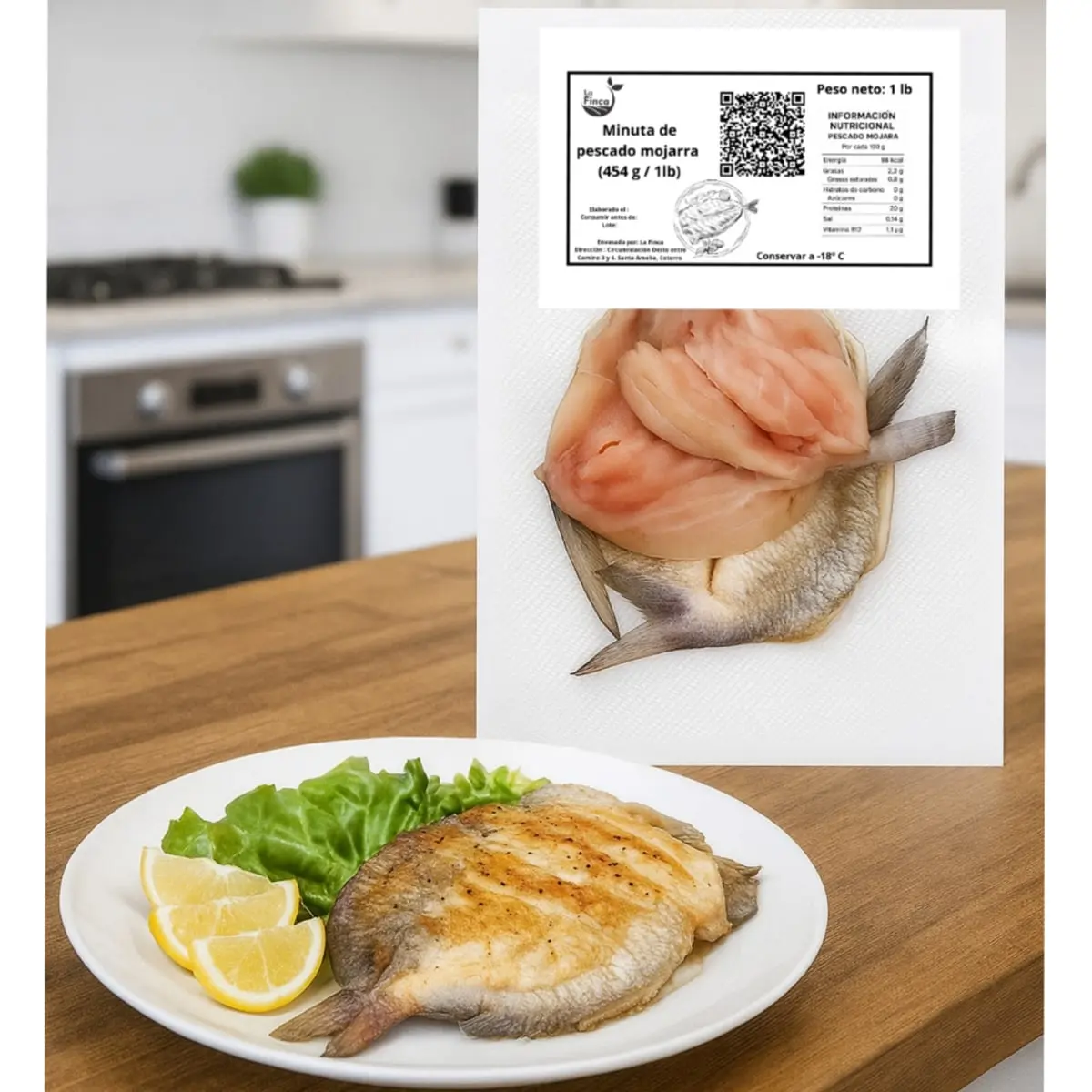 Minuta de pescado mojarra La Finca (454 g / 1 lb) - Thumbnail 3