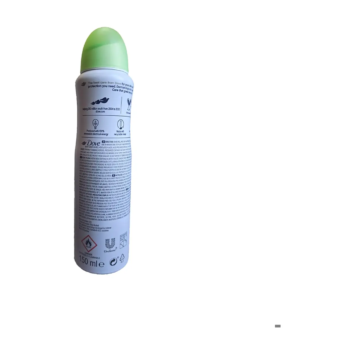 Desodorante en spray con aroma a pepino y te verde go fresh Dove (150 ml) - Thumbnail 2