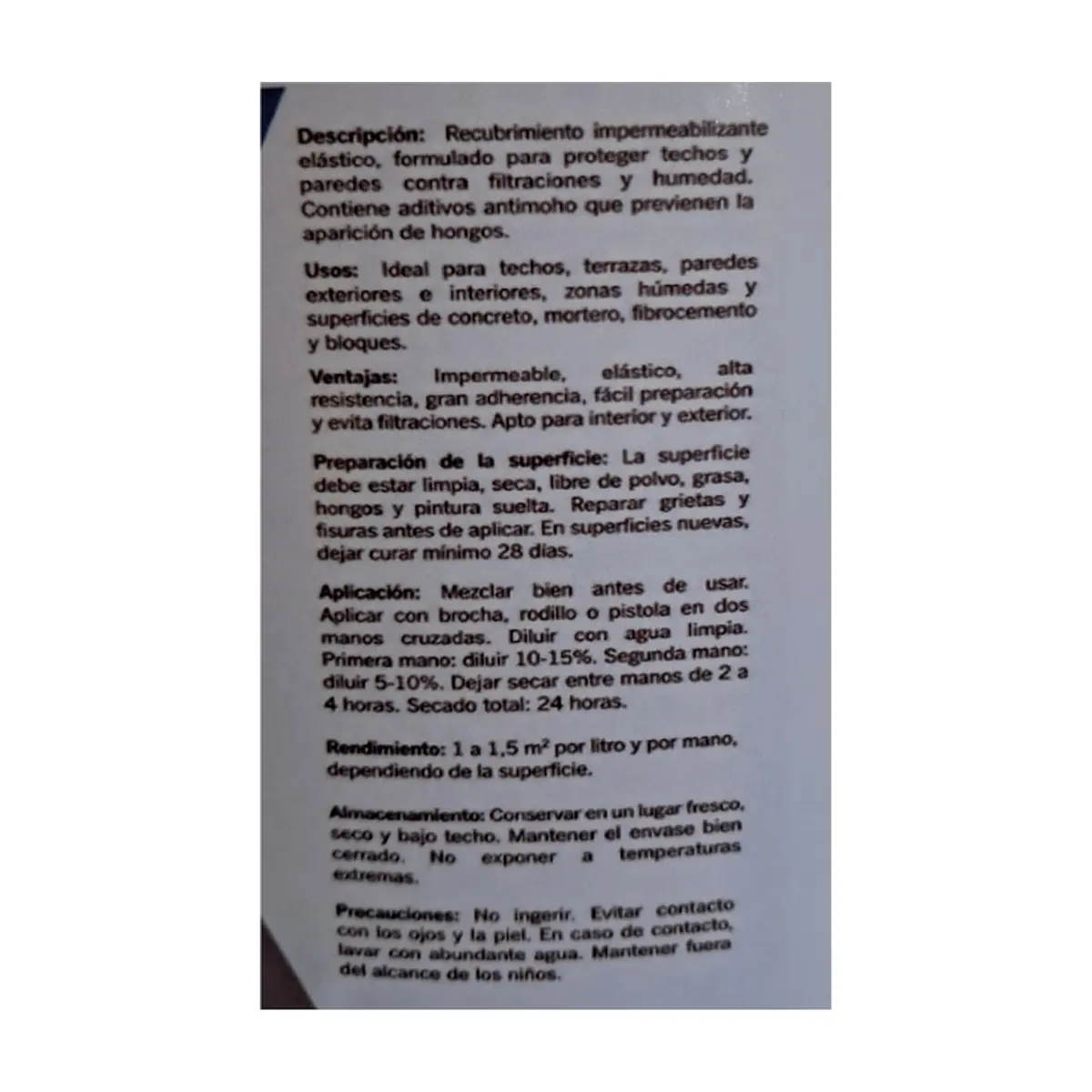Pintura impermeabilizante revestimiento antigoteras color rojo TITAN (10 L) - Miniatura 2