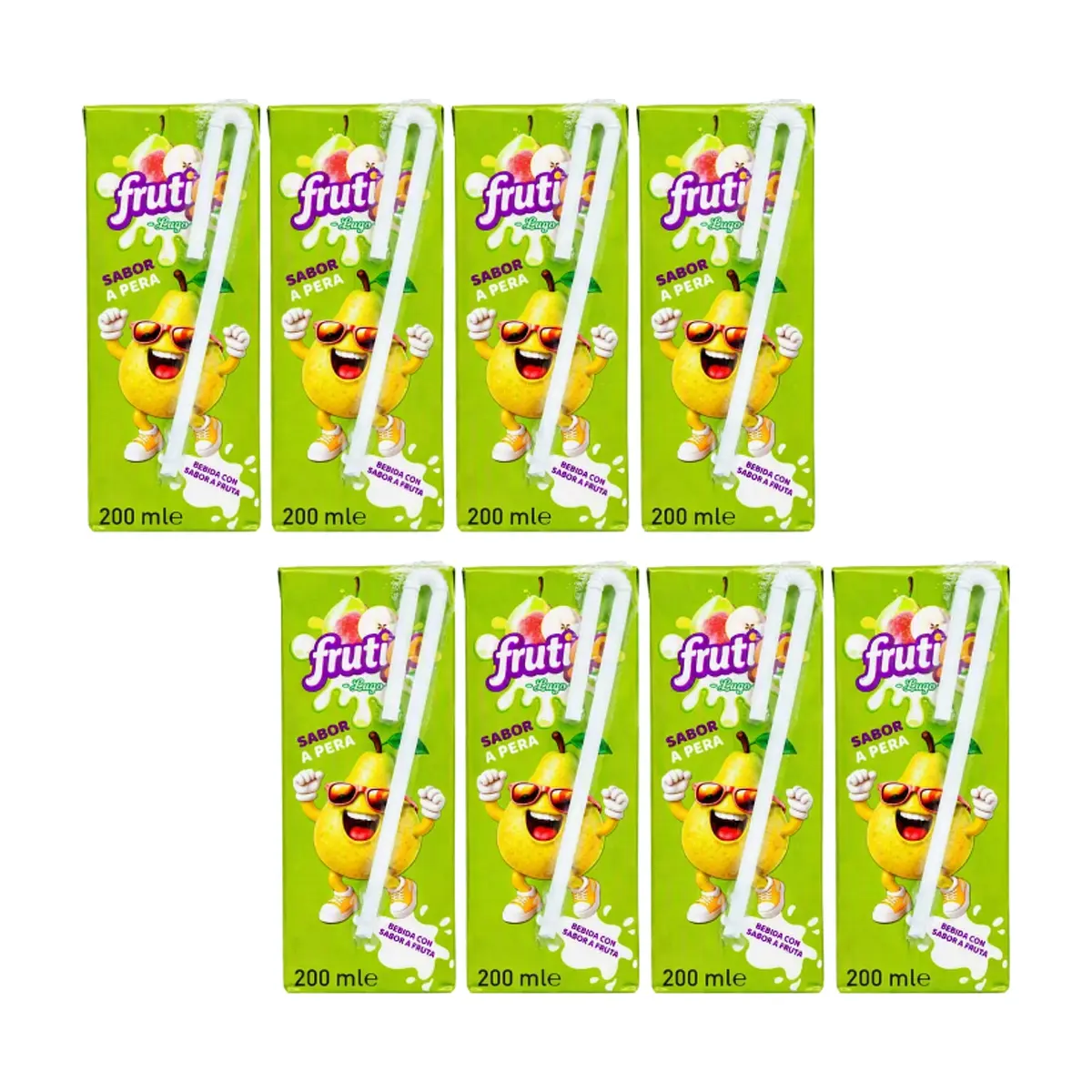 Bebida sabor a pera Frutigo (8 x 200 ml / 6.76 fl oz)