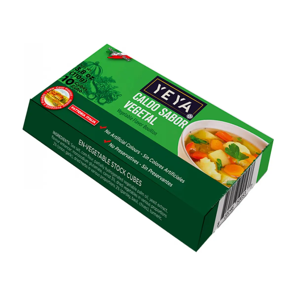Caldo sabor vegetal YEYA (110 g / 3.8 oz) - Miniatura 2