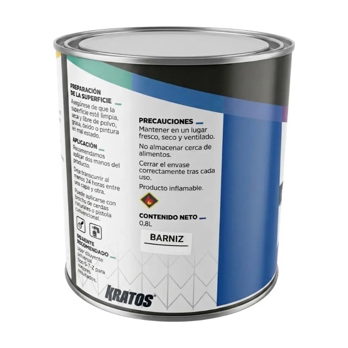 Barniz profesional Kratos (0.8 L) - Miniatura 3