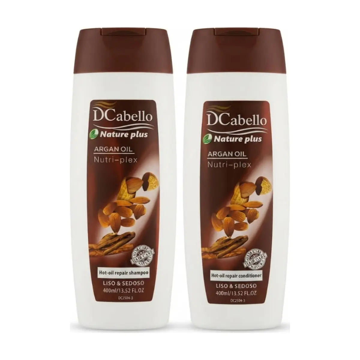 Juego de champú y acondicionador aceite de árgan DCabello (2 x 400 ml)