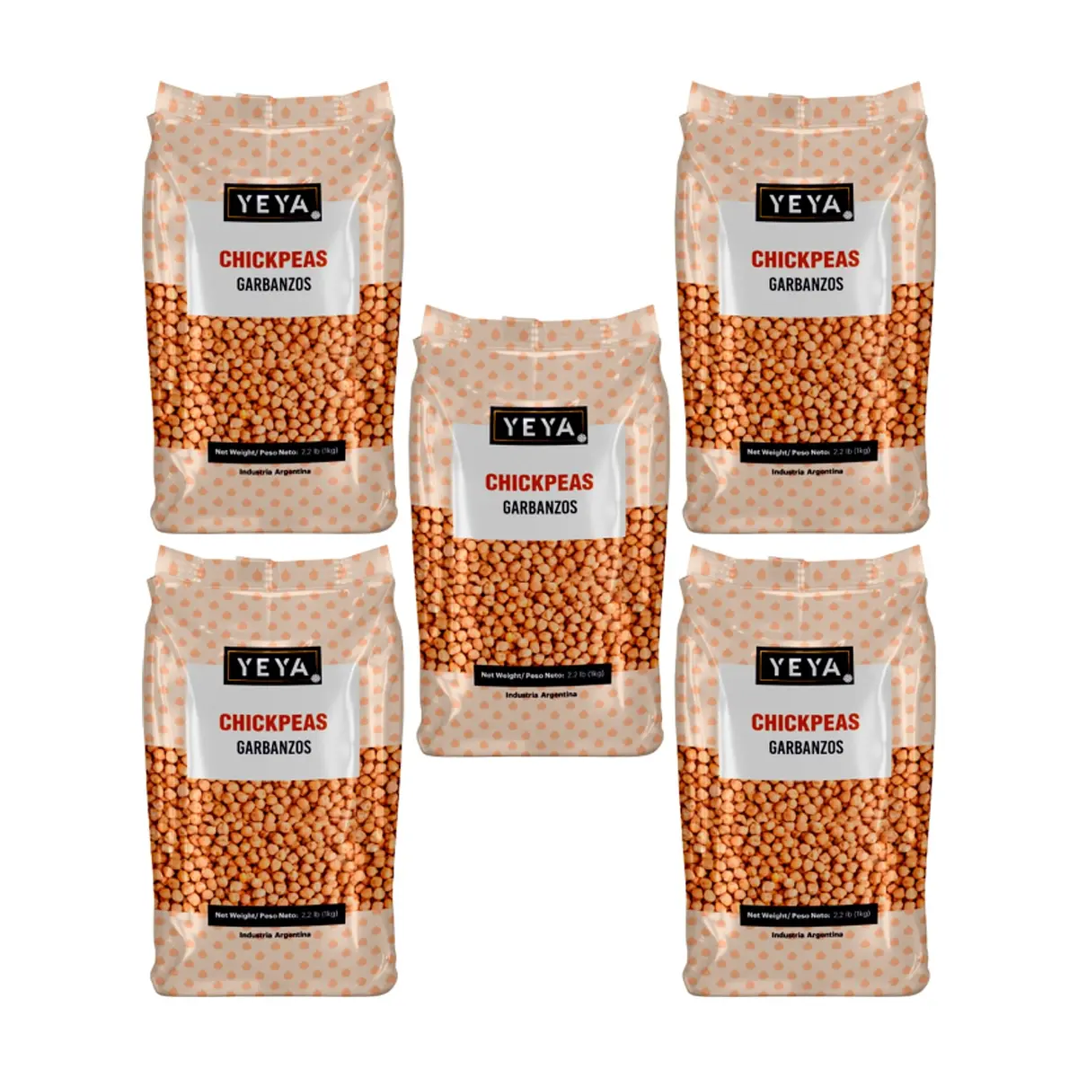 Garbanzos Yeya (5 x 1 kg / 2.2 lb)