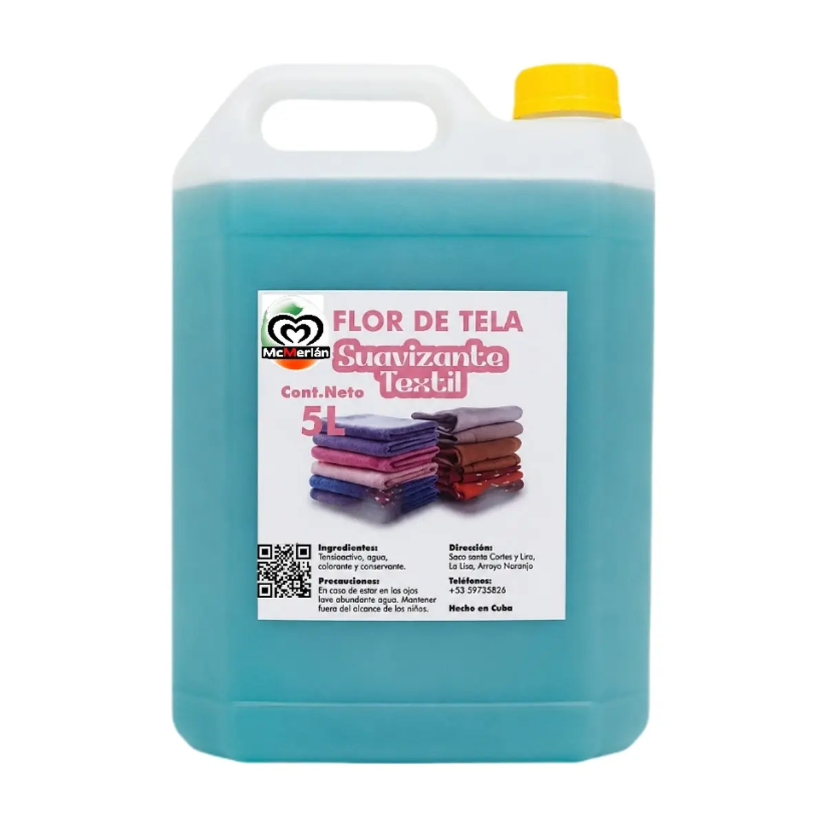 Suavizante textil Flor de Tela McMerlán (5 L)