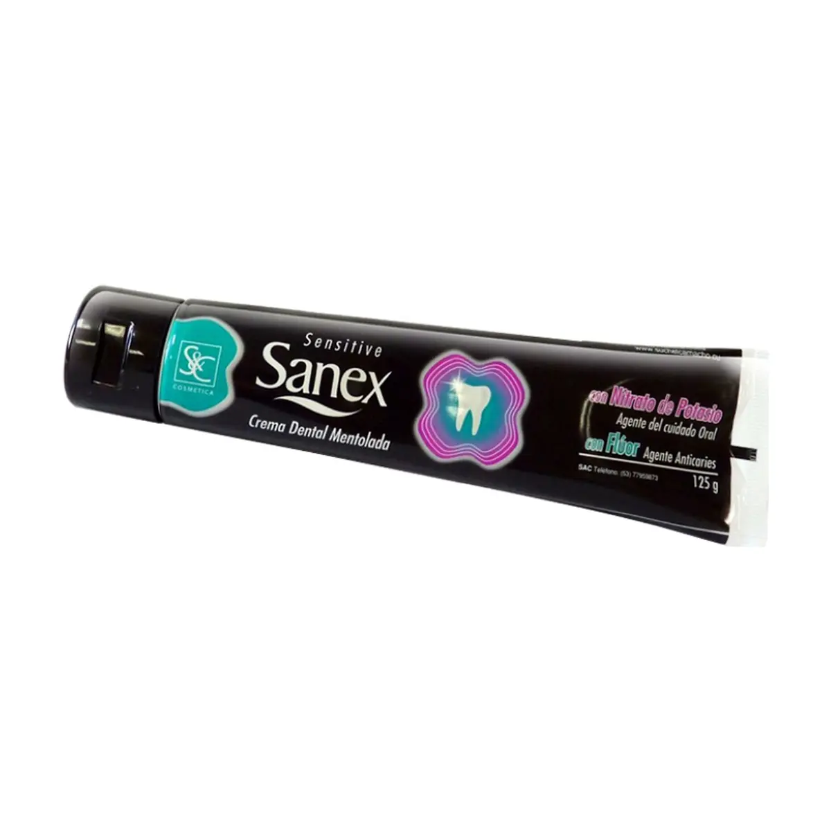 Crema dental mentolada Sensitive Sanex S&C (125 g / 4.4 oz) - Thumbnail 5