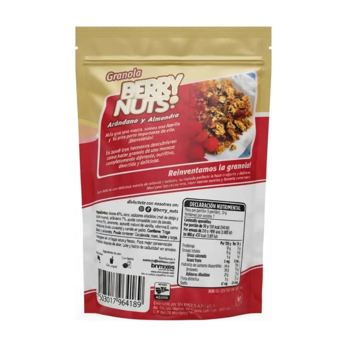 Granola con arándanos y almendra Berry Nuts (210 g / 7.4 oz) - Thumbnail 2