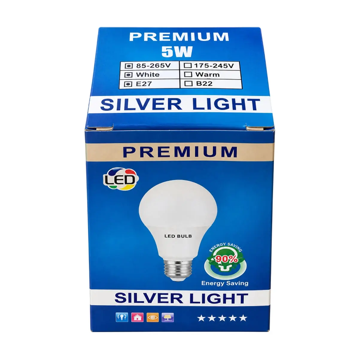 Bombilla LED Premium 5W Silver Light - Thumbnail 4
