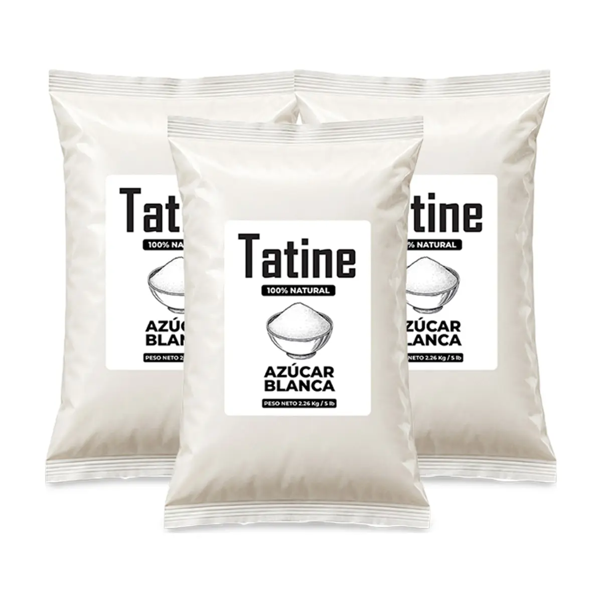 Azúcar blanca Tatine (3 x 2.26 kg / 5 lb)