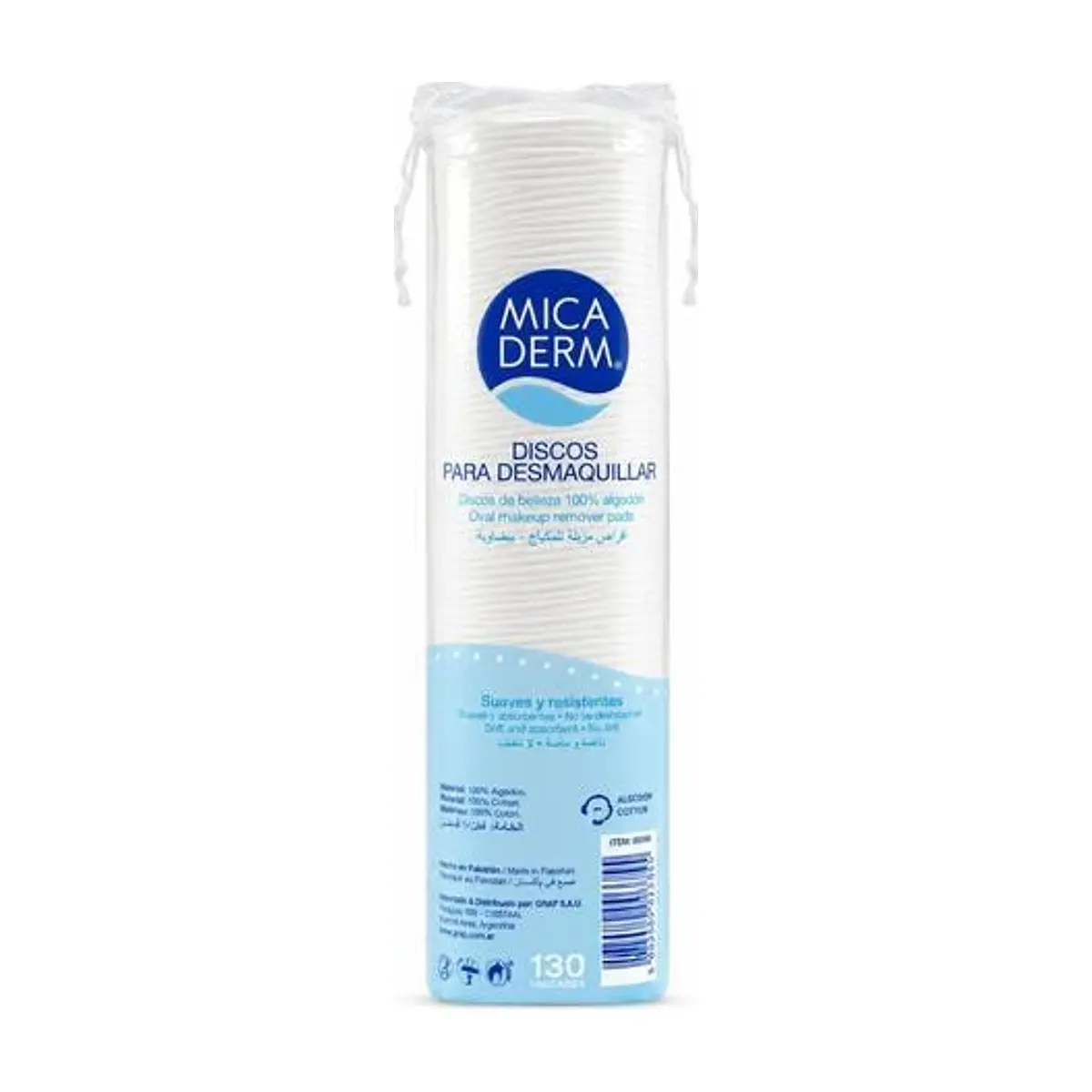 Discos para Desmaquillar Redondo (120u) MICADERM - Imagen 1