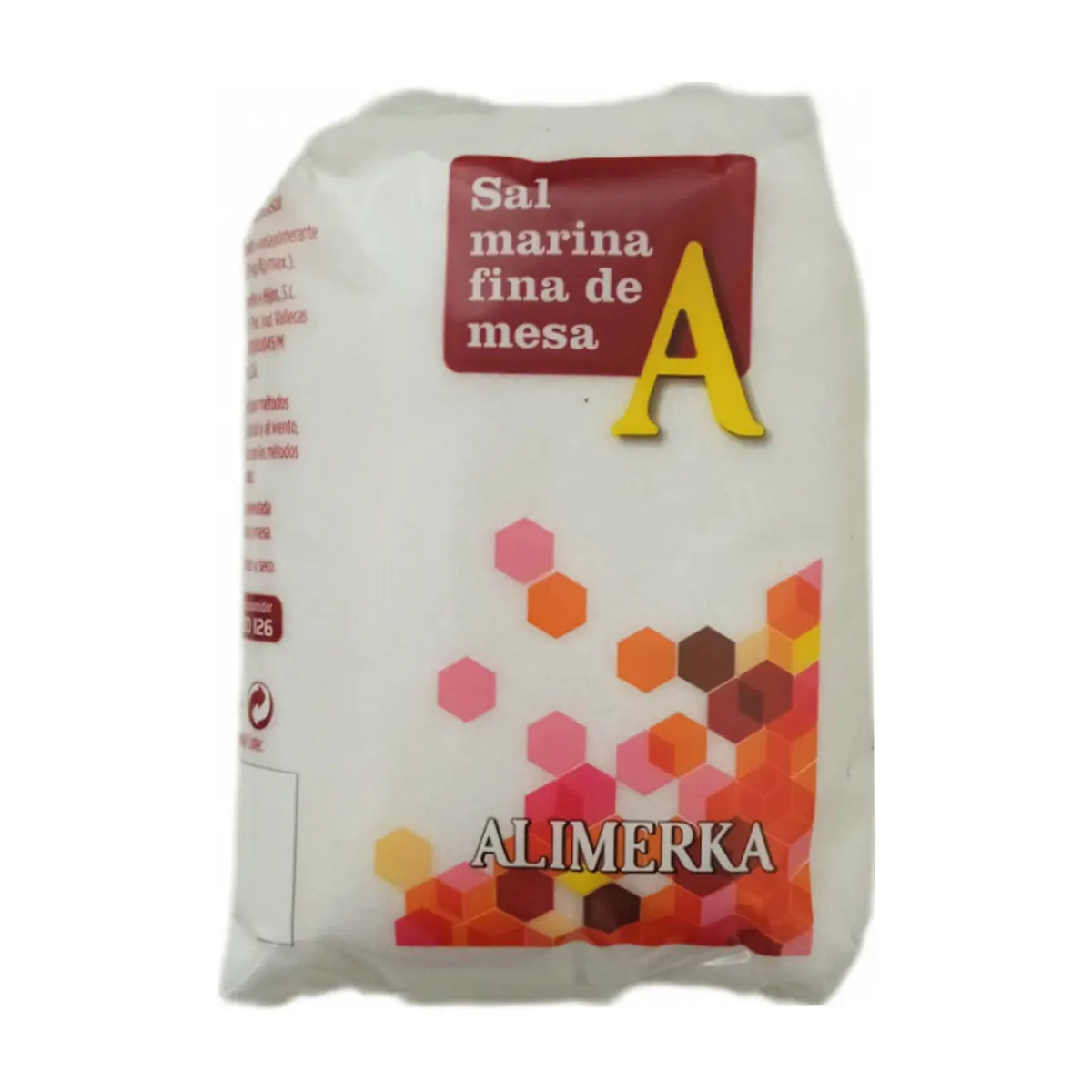 Sal marina fina de mesa Alimerka (1 kg / 2.2 lb)