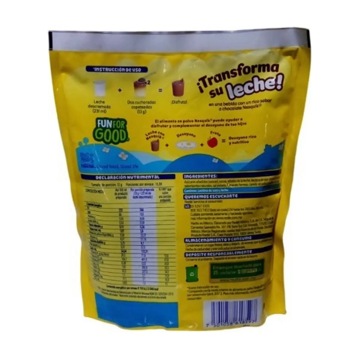 Chocolate en polvo Nesquik Nestlé (200 g / 7.05 oz) - Thumbnail 4