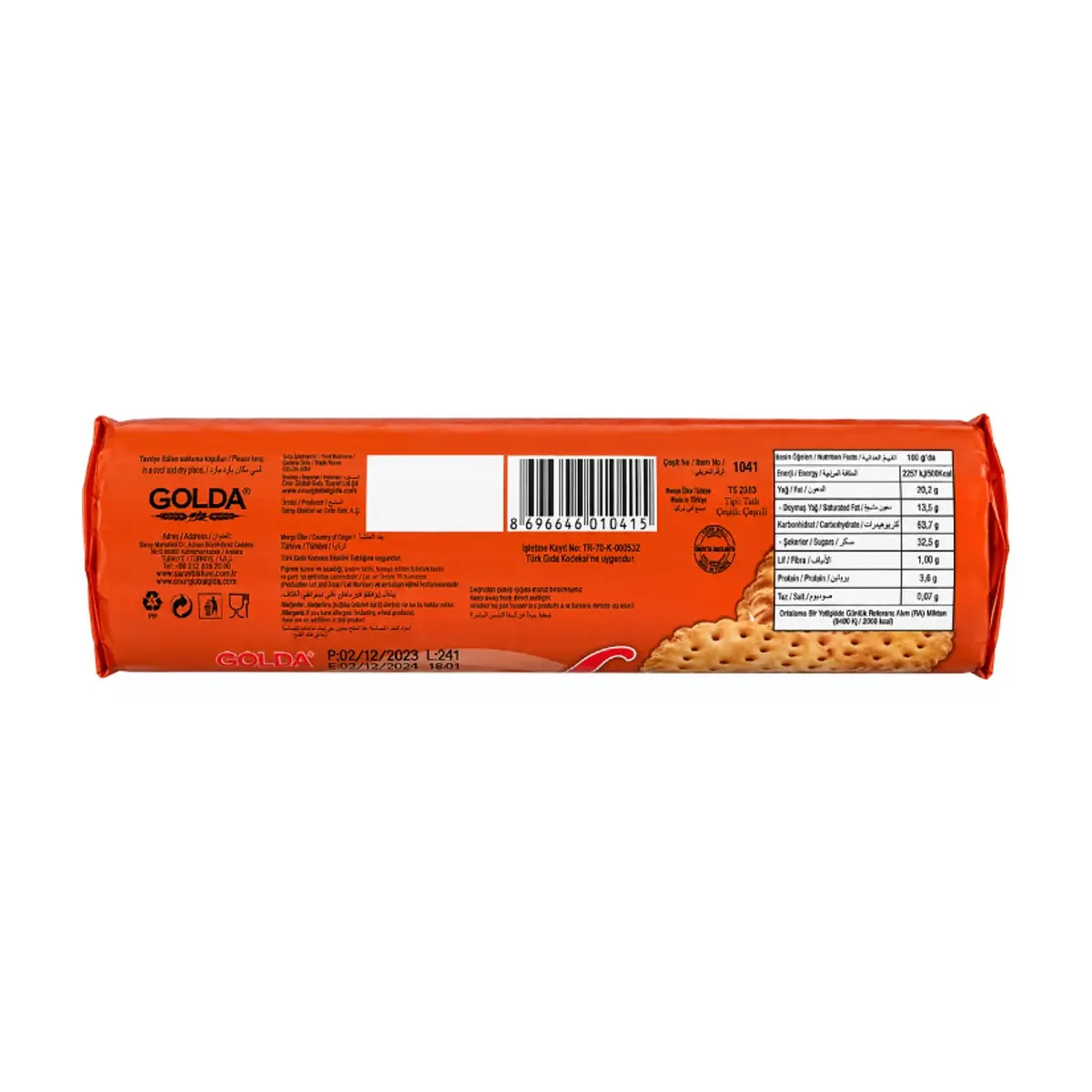 Galleta sándwich de crema de avellana Keyf Golda (8 X 140 g / 4.94 oz) - Thumbnail 3