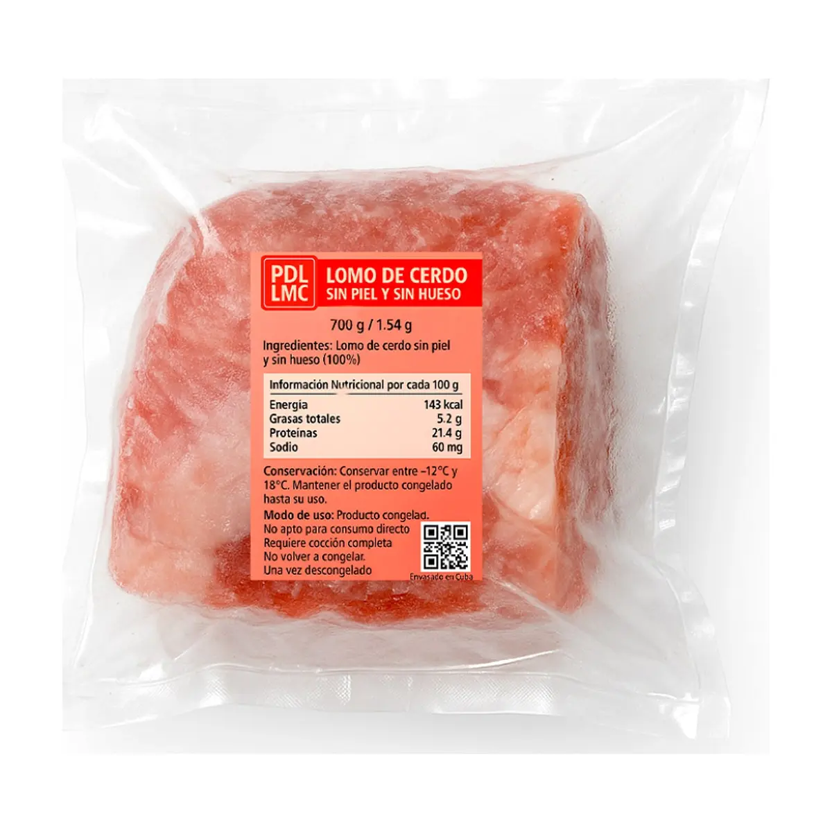 Lomo de cerdo sin piel y sin hueso PDL LMC (700 g / 1.54 lb) - Thumbnail 2