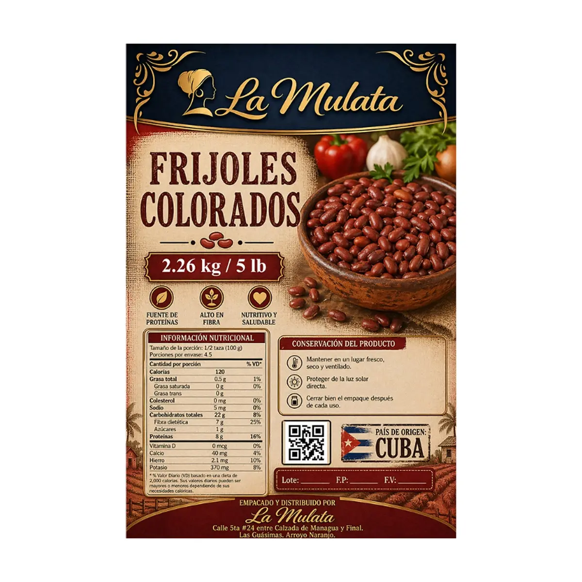 Frijoles colorados La Mulata (2.26 kg / 5 lb) - Thumbnail 2