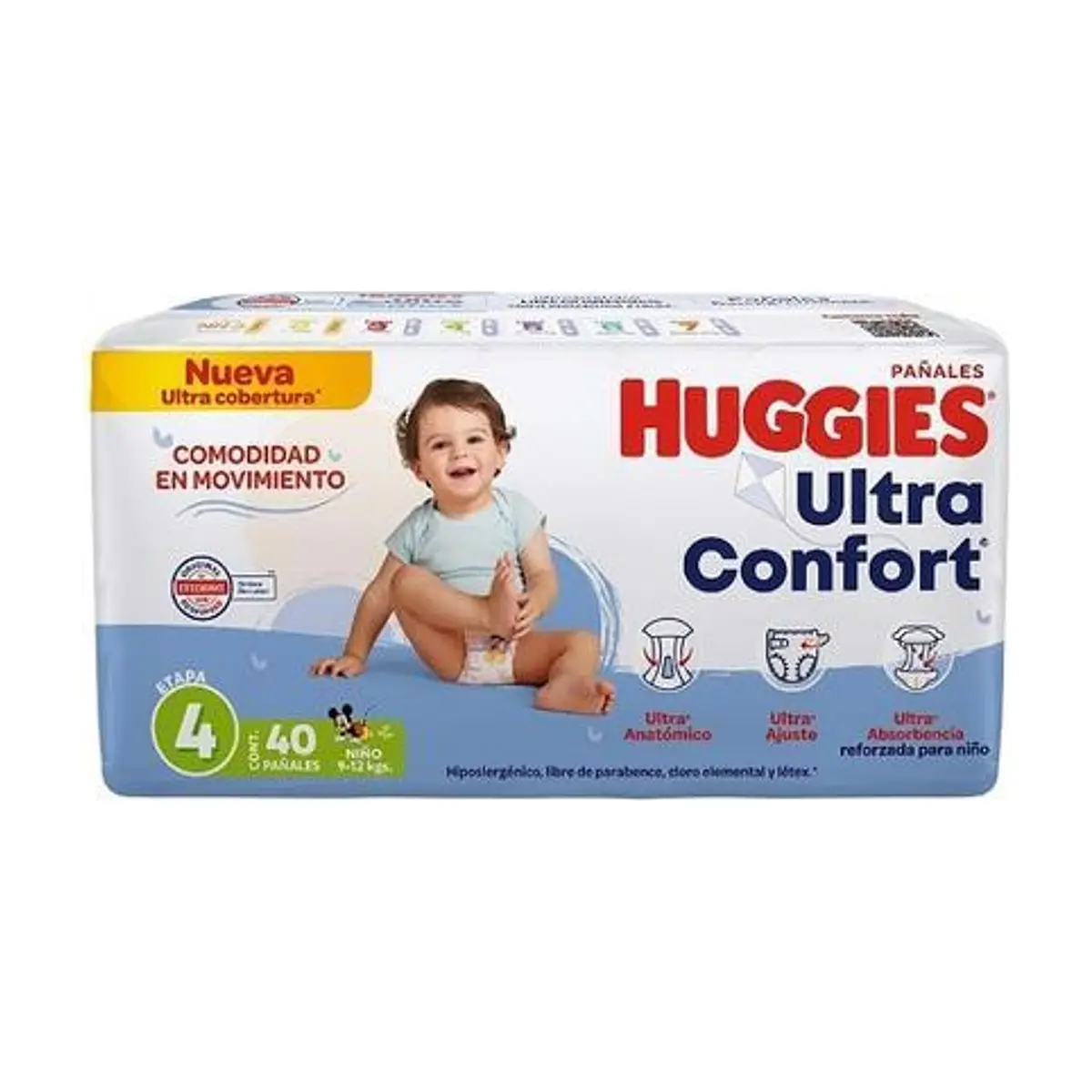 Pañal Desechable  Etapa 4 para Niño (40 u) HUGGIES
