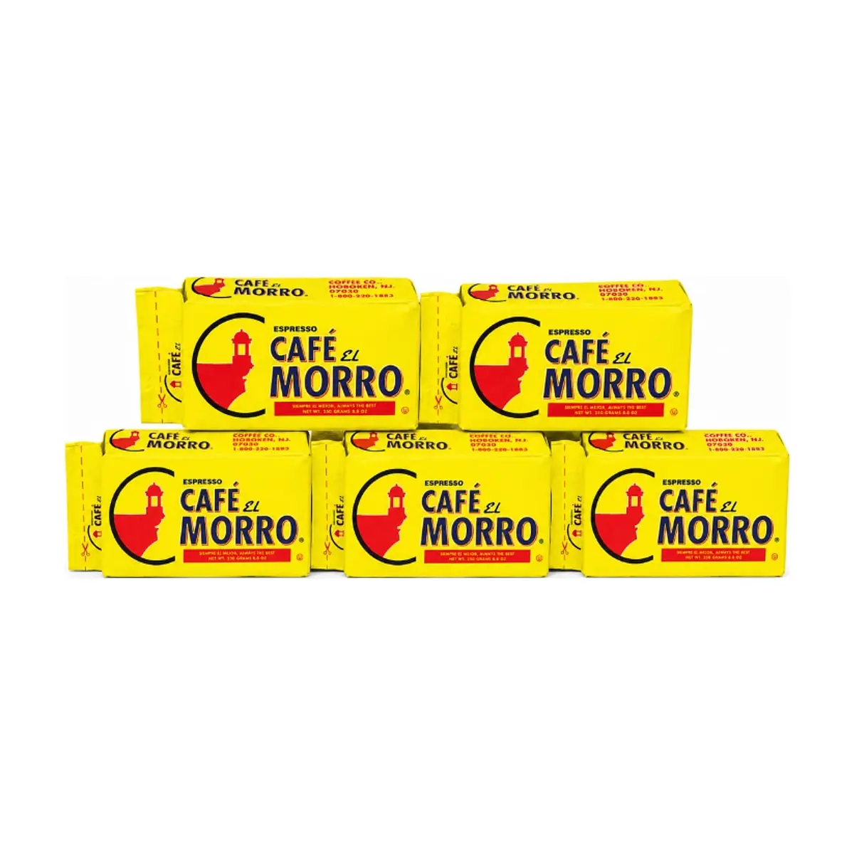 Café espresso El Morro ( 5 x 250 g / 8.8 oz)