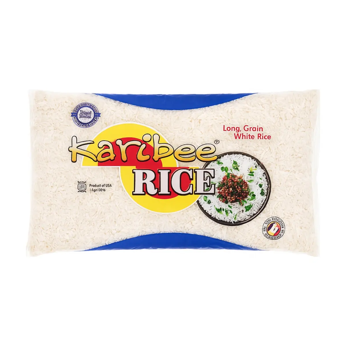 Arroz blanco de grano largo Karibee (1 kg / 2.2 lb)