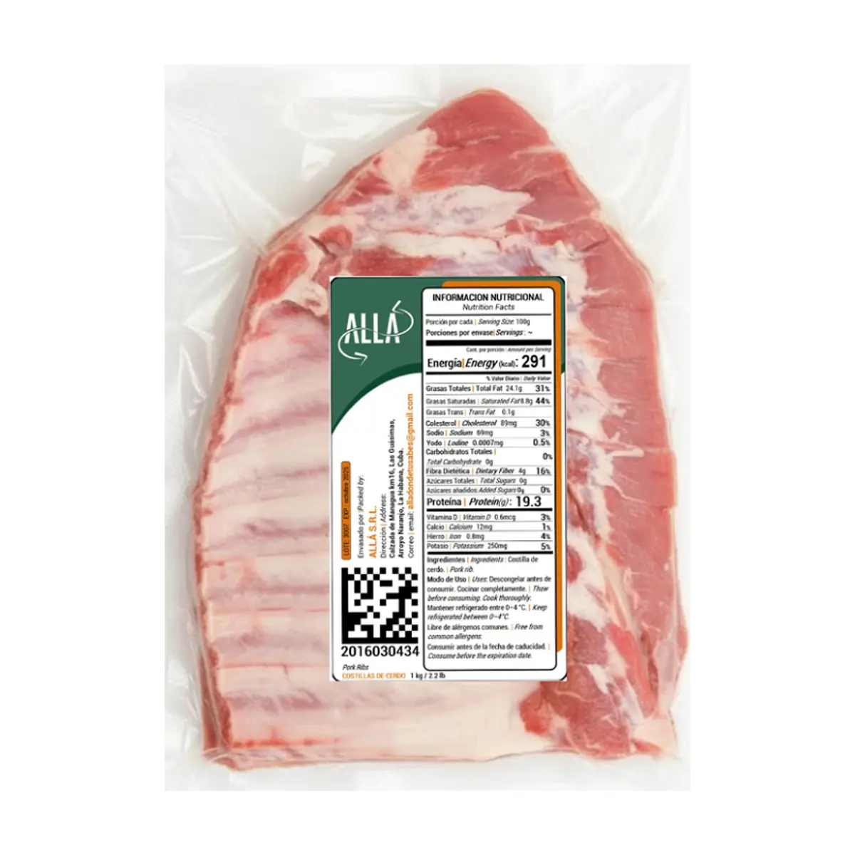 Costilla de cerdo ALLÁ (1 kg / 2.2 lb) - Miniatura 3